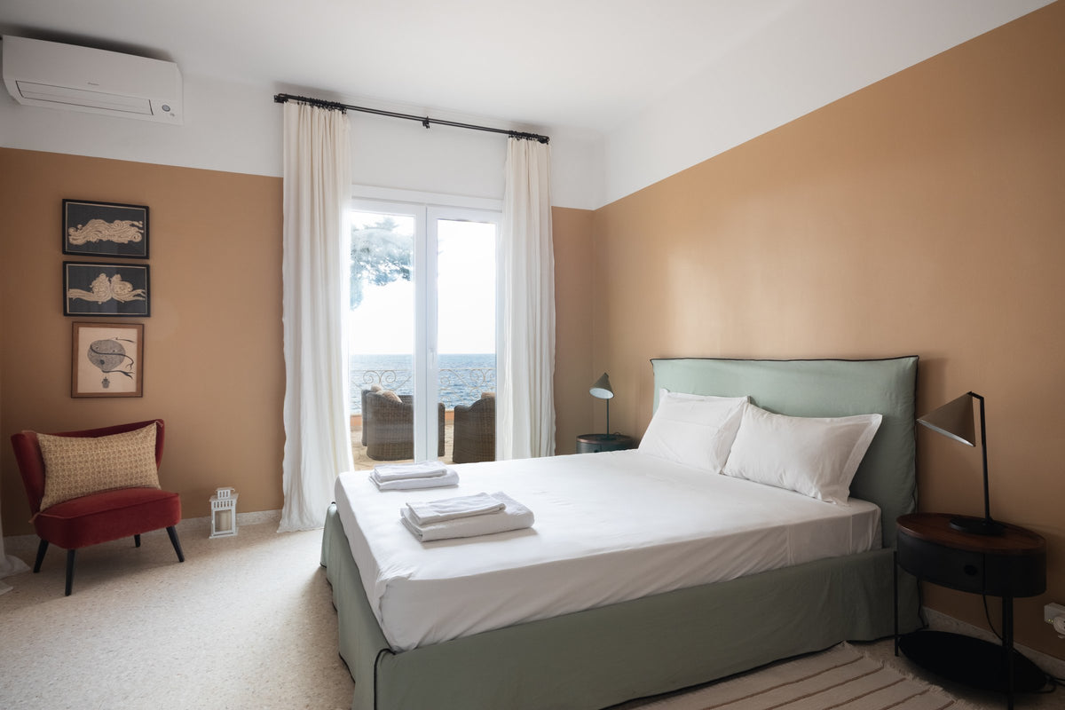 Chambre avec vue mer, villa à Cap-d'Ail